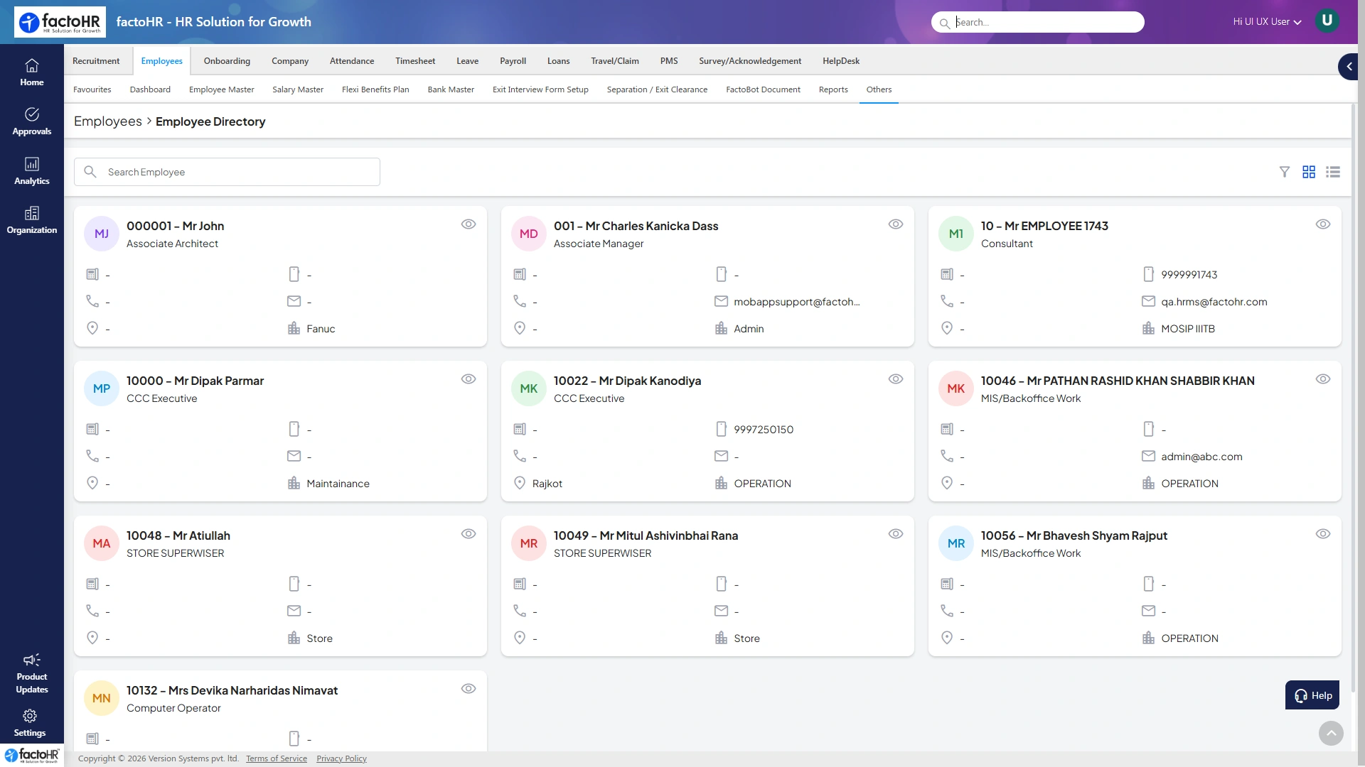Employee self-service software employee directory and portal